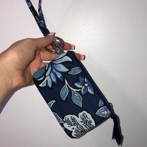 Vera Bradley Lanyard Wallet With Chapstick Holder